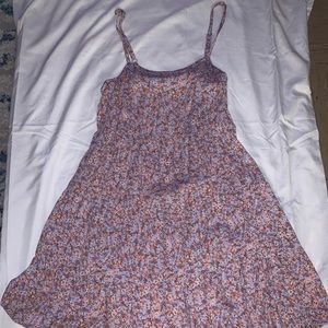 Light, purple, flowery summer dress